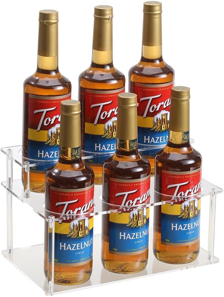 IEEK 2-Tier Coffee Syrup Holder Stand Organizer