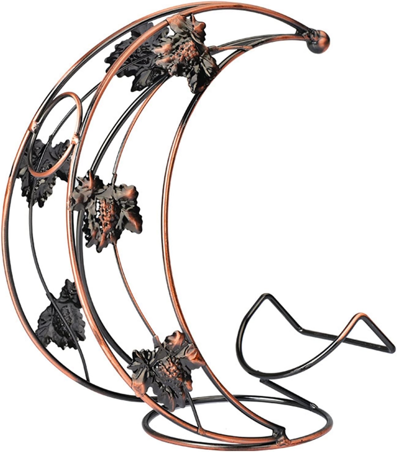 WAOCEO Moon Shape Wine Rack Decorative Holder 1