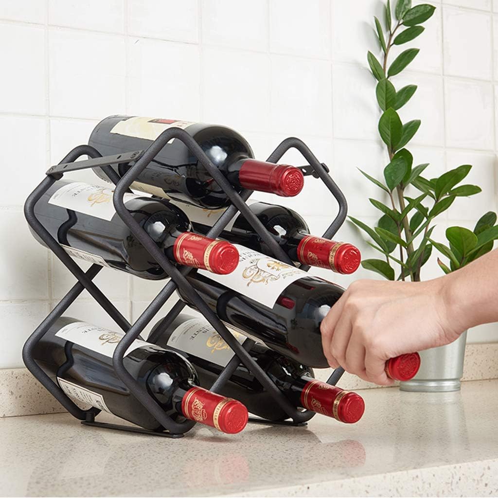 Umaxa 6 Bottle Wine Rack Stand Freestanding Space Saver