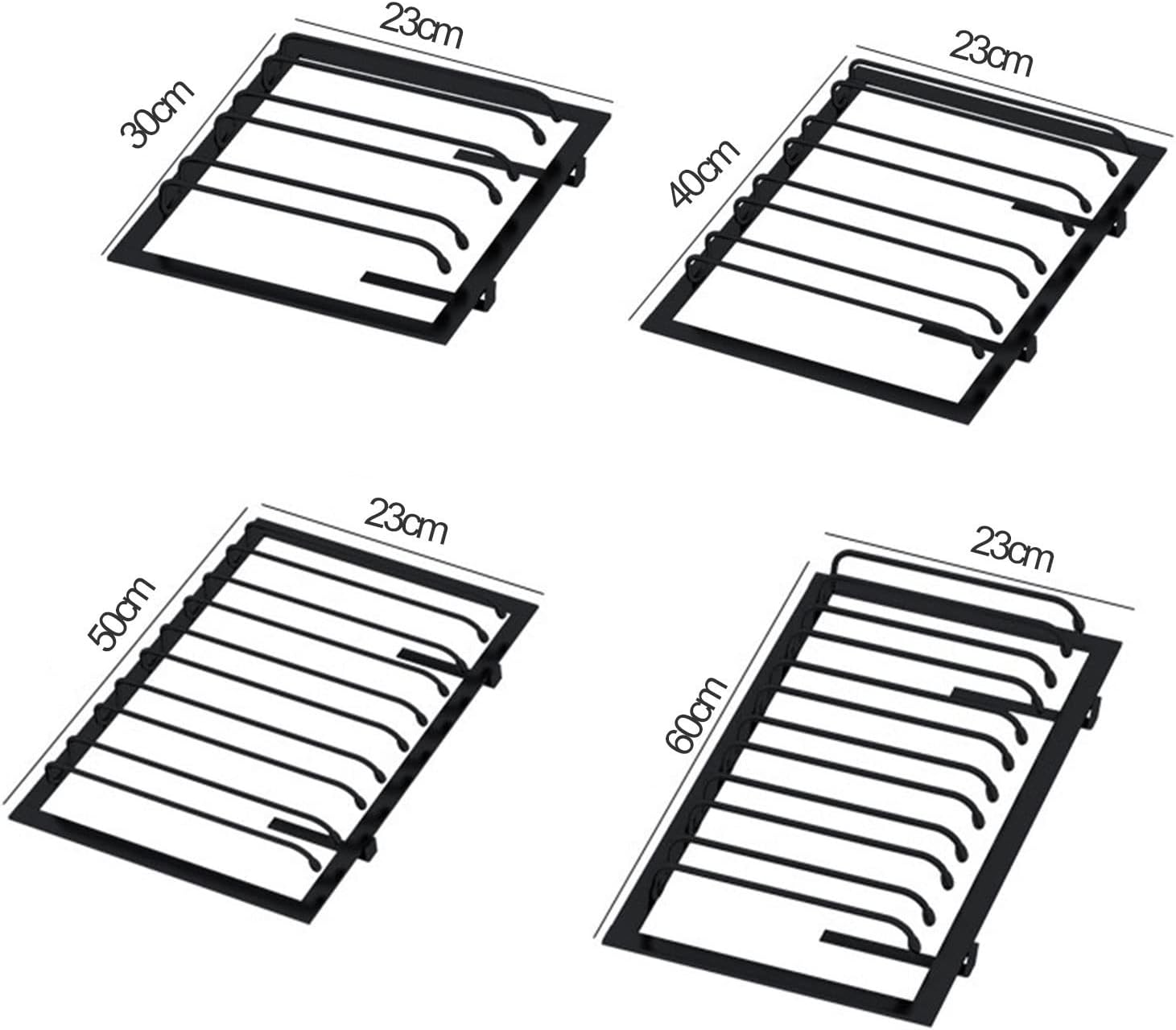 Suuim Metal Wine Glass Rack for Cabinet Bar Kitchen