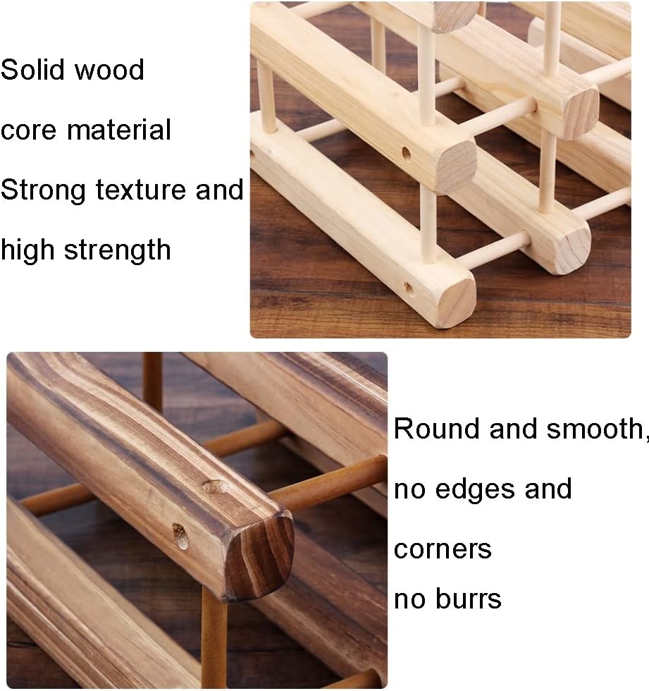 LYRWISHLTD Wooden Freestanding Wine Rack 1