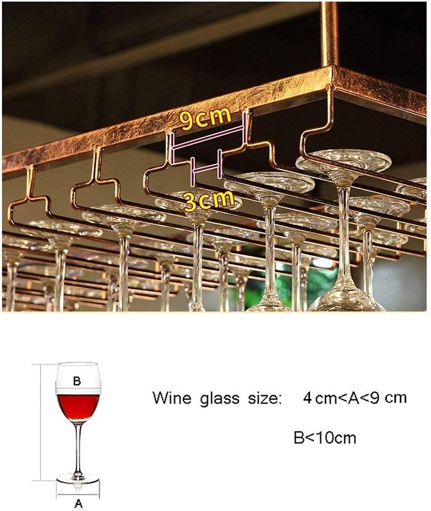 QHCS Wall-Mounted Wine Rack 90cm Iron Storage Shelf
