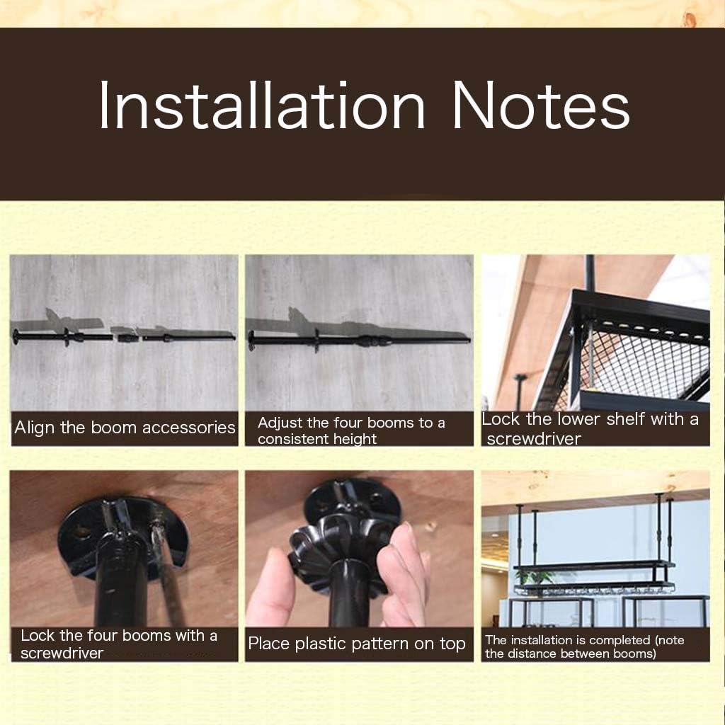 Wine Rack Ceiling Holder for Home and Bar
