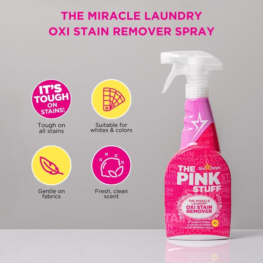 The Pink Stuff Miracle Oxi Stain Remover Spray 500ml