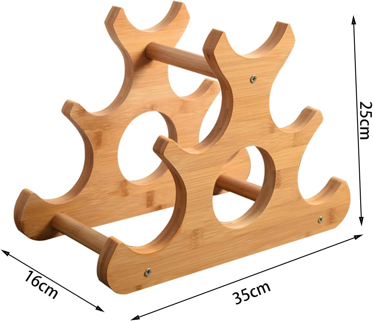 SYCARPET Freestanding Wine Rack with 6 Bottles Storage