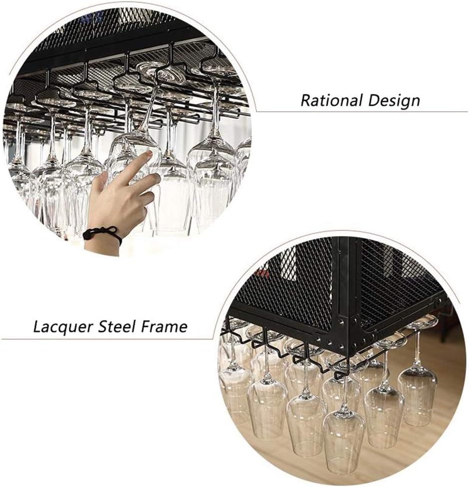 LUNEZY Adjustable Height Wine Racks - Black 6080100120150cm
