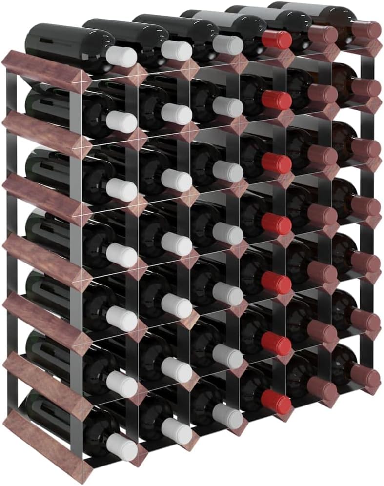 vidaXL Freestanding Wine Rack 42 Bottles