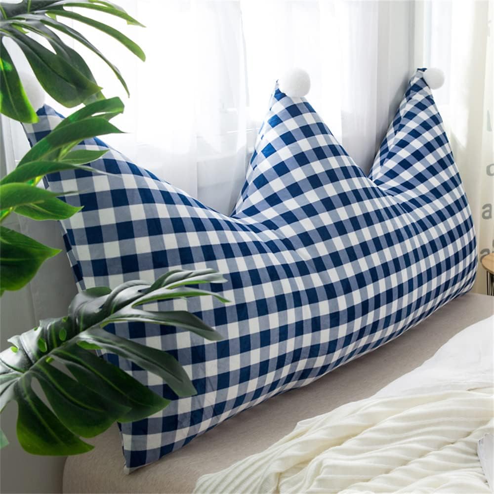 ZZYK Soft Headboard Reading Pillow with Removable Fleece Cover