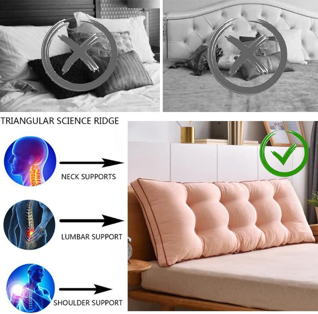 ZZYK Reading Pillow with Headboard Support for Pregnancy and Relaxing