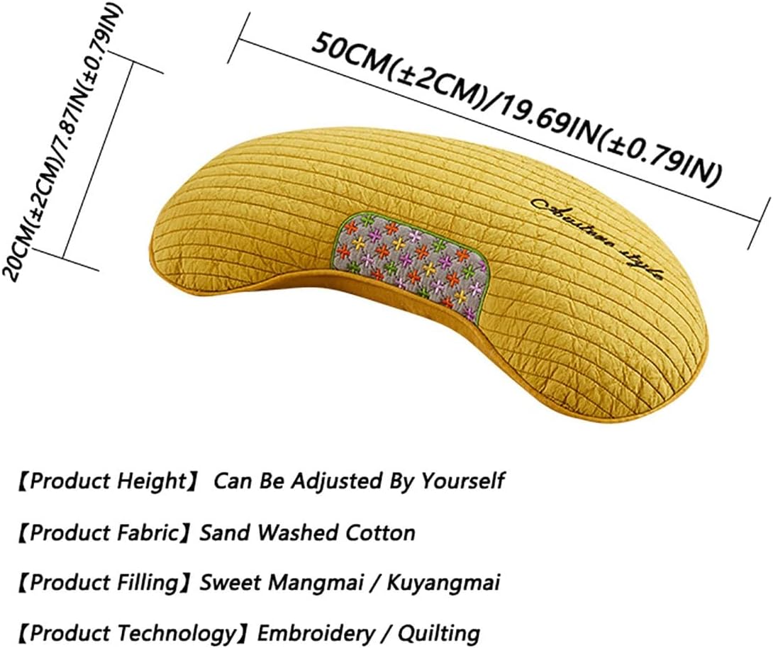 ZHIWEIKJ Organic Buckwheat Pillow for Neck and Sleep Support