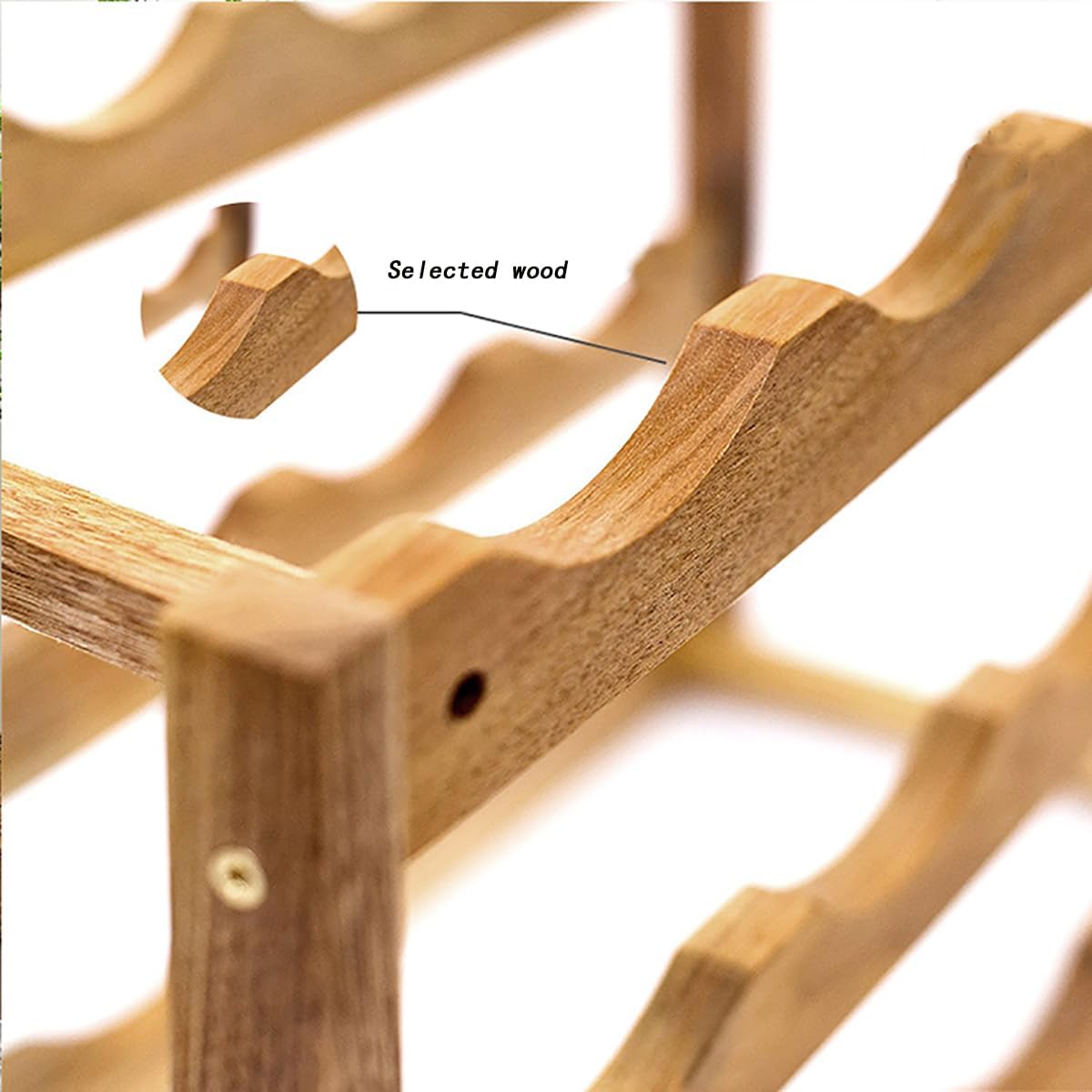 Bakufu 4-Layer Wine Rack for Kitchen and Living Room
