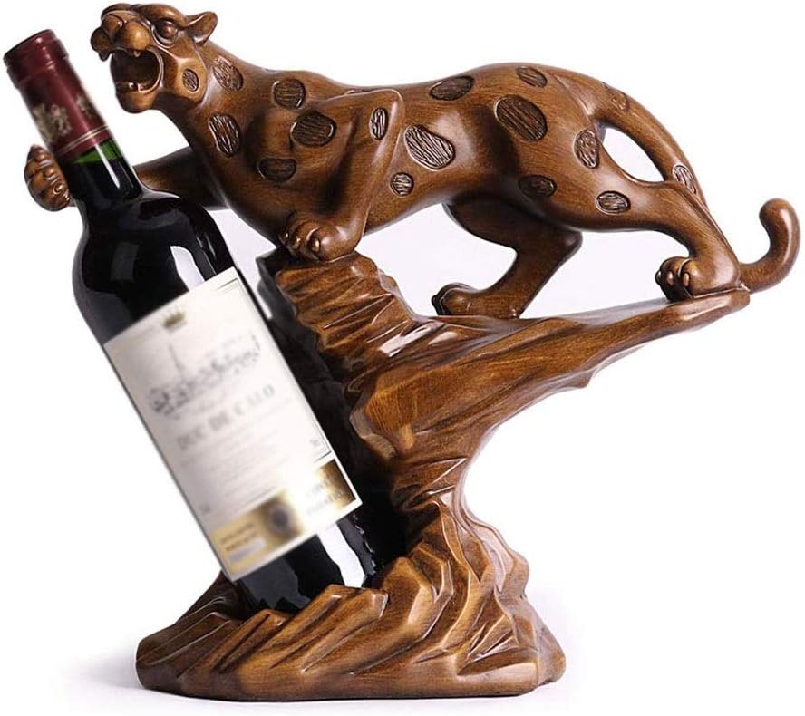 KINTEOK Cheetah Wine Rack Small Resin