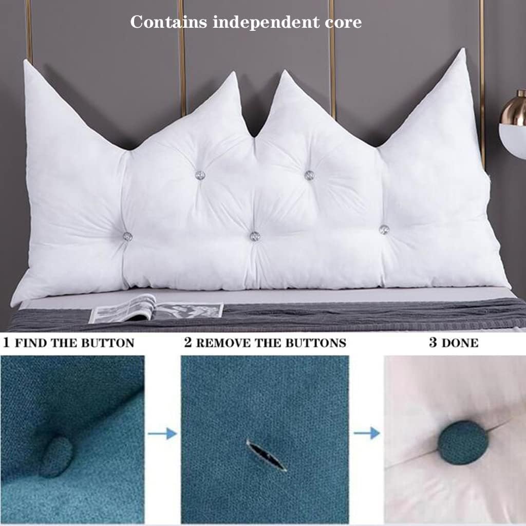 ZZYK Reading Bed Pillow Large Bolster Fleece Cushion 1