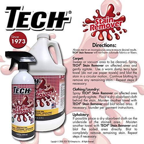 TECH Stain Remover 24 oz Spray Bottle
