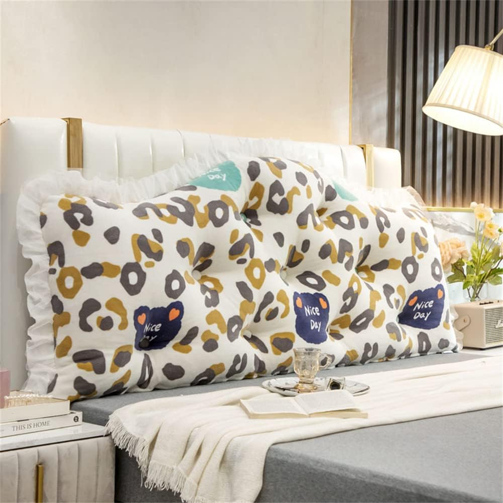 ZZYK Fleece Headboard Cushion 59 Soft Bolster with Removable Cover