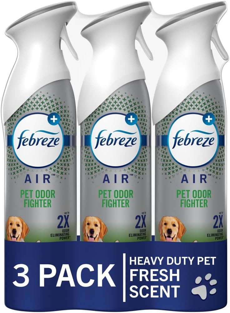 Febreze Air Mist Heavy Duty Pet Odor Fighter 3 Pack