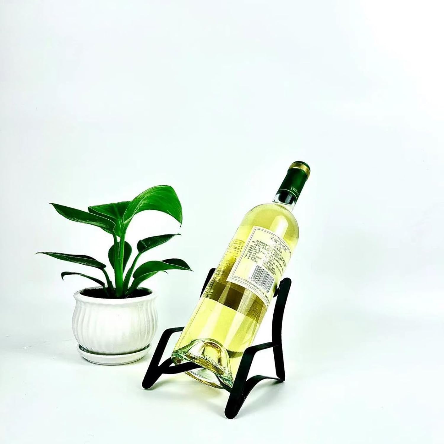 PJKHJUY Freestanding Metal Wine Rack for Kitchen and Bar