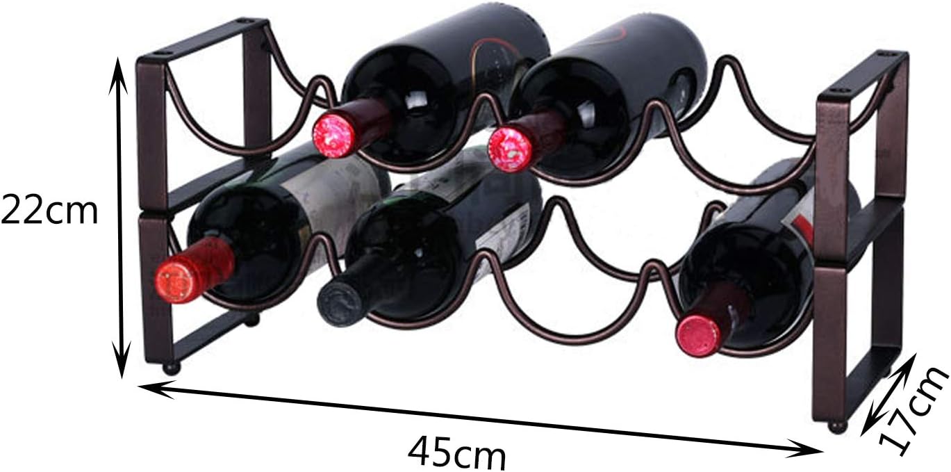 Stackable Wave Bottle Rack Holds 8 Bottles 1
