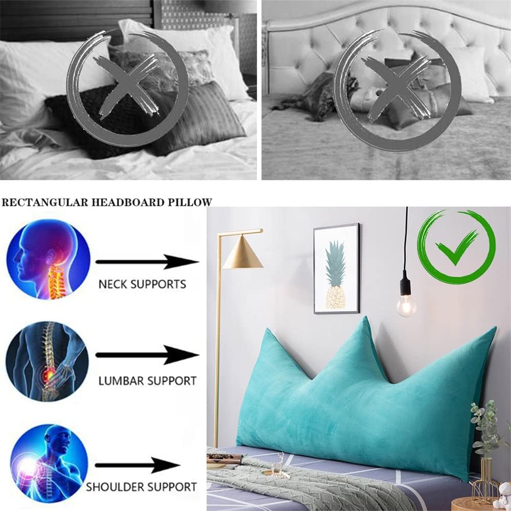 ZZYK Fleece Reading Pillow with Removable Cover