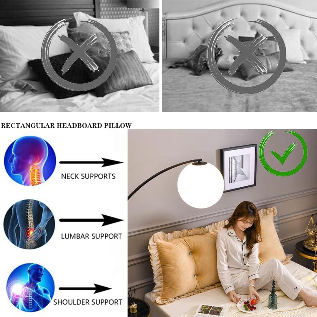 Double Sided Velvet Pillow Detachable Support for Pregnancy and TV Watching