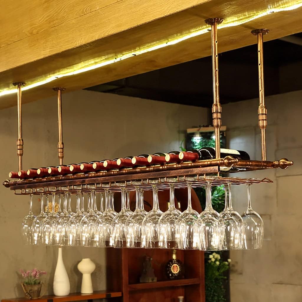 KOHARA Wall-Mounted Wine Glass Rack Adjustable Height