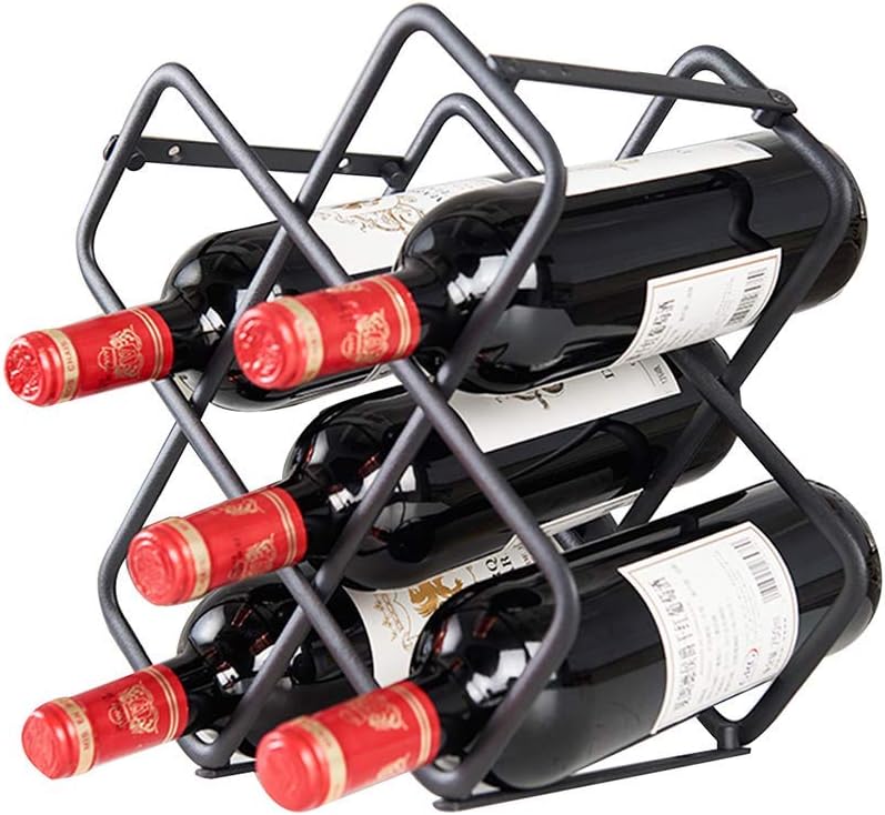 Umaxa 6 Bottle Wine Rack Stand Freestanding Space Saver