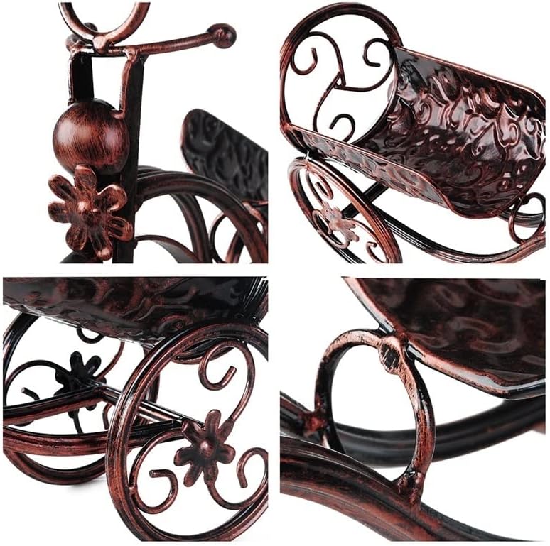 VALTEV Freestanding Metal Wine Rack Decorative Cabinet