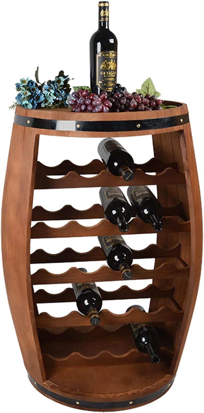 TOMYEUS Large Freestanding Wooden Wine Cabinet