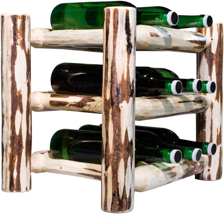 BLACK FOREST DECOR Montana Countertop Wine Rack - Lacquered