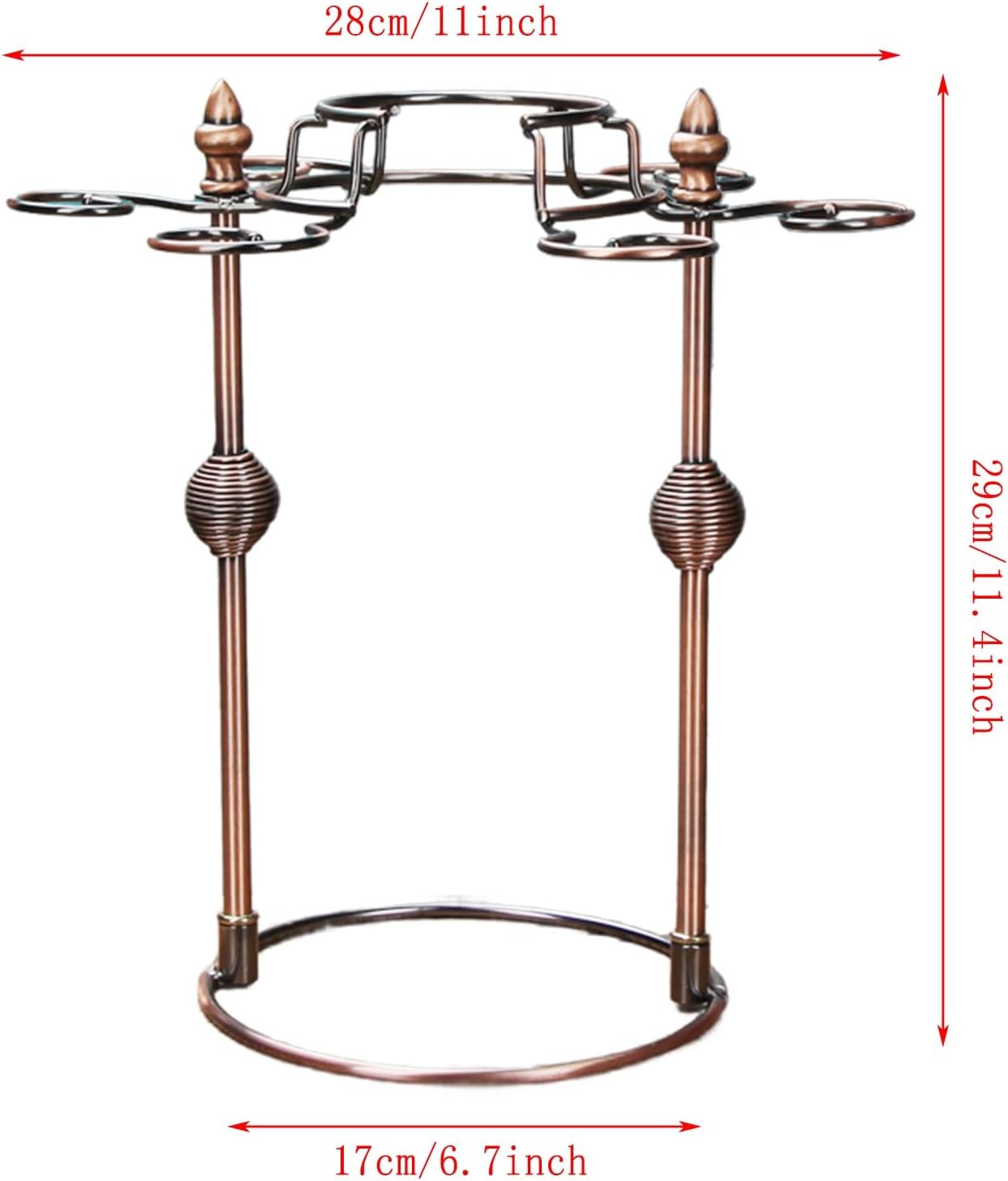 Modern Art Wine Glass Holder with 6 Glasses and 1 Decanter
