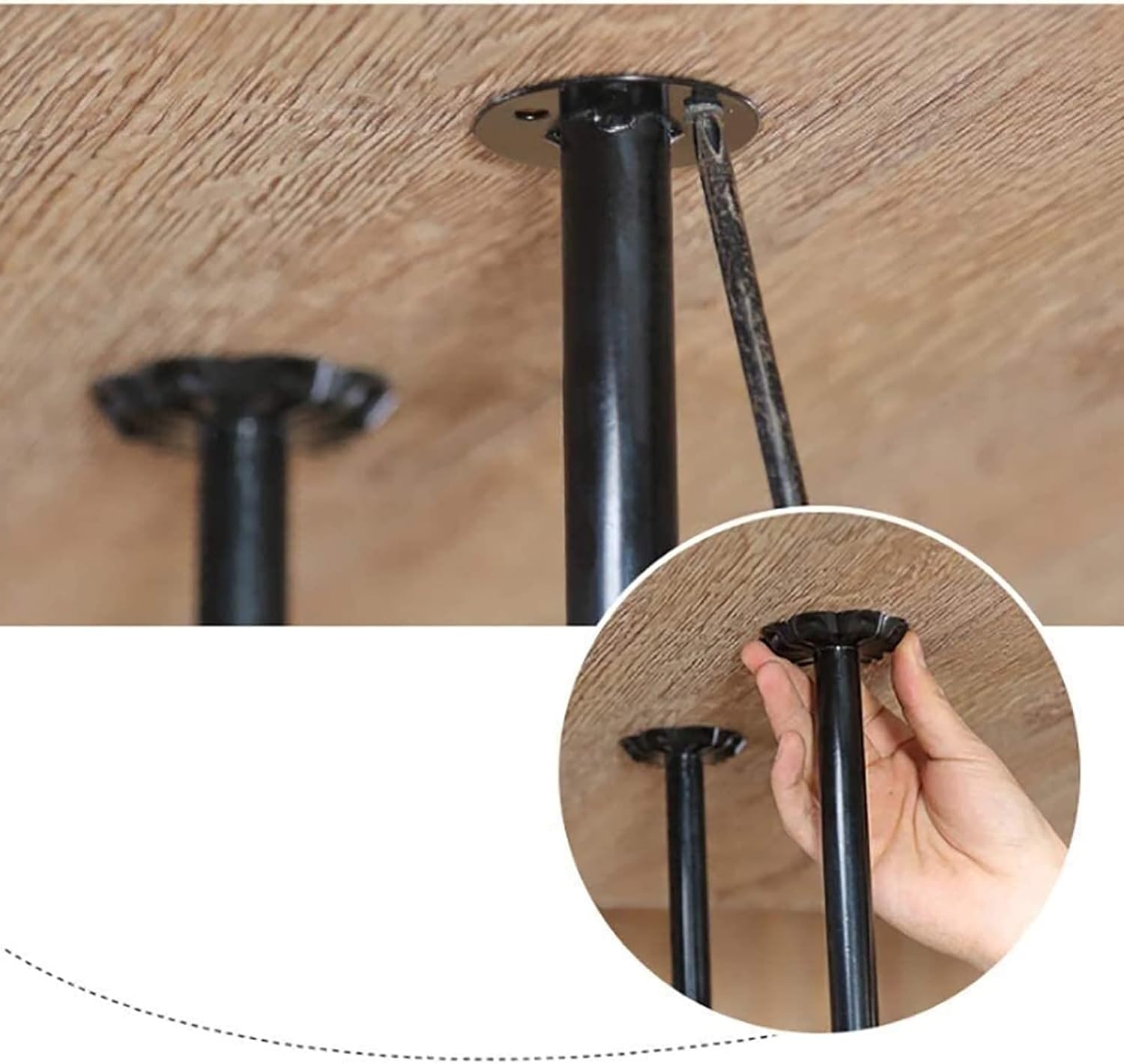 ULAINE Rustic Metal Wine Rack with Adjustable Height