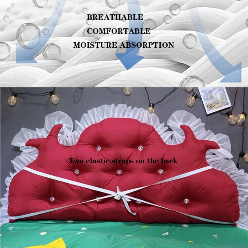 ZZYK Washed Cotton Reading Pillow for King Tatami Bed