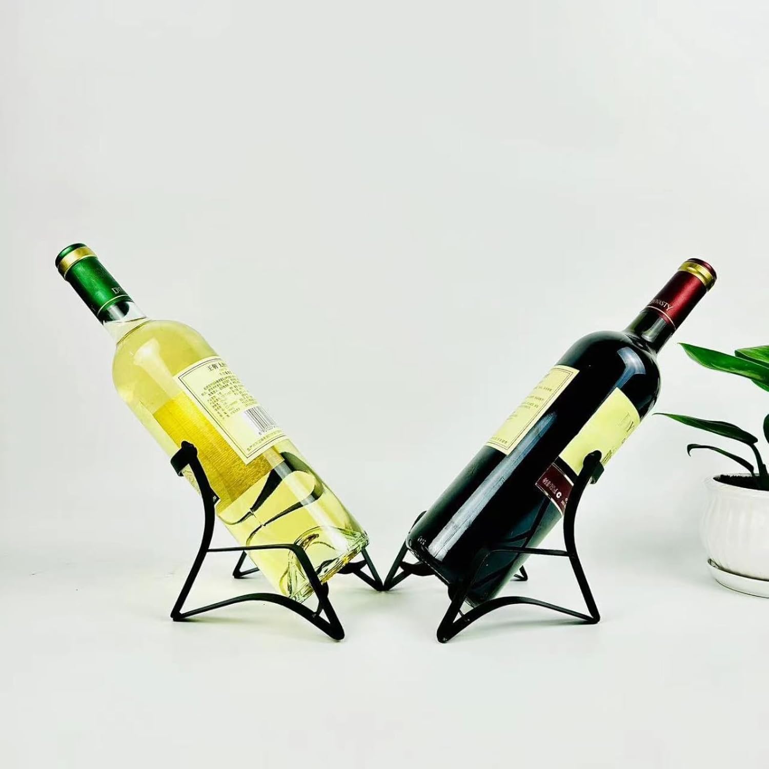 PJKHJUY Freestanding Metal Wine Rack for Kitchen and Bar