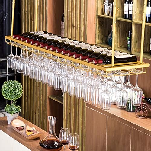 Suuim Adjustable Wine Glass Holder with Storage