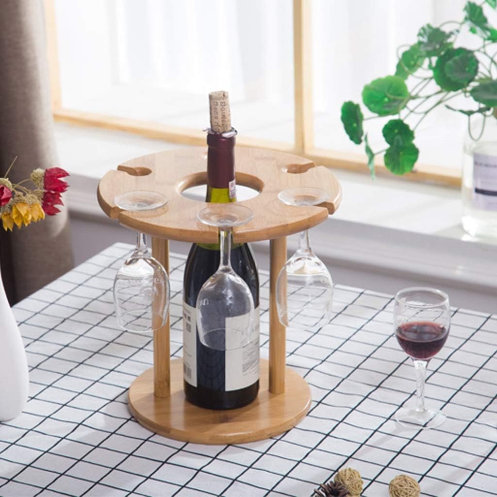 MaGiLL Bamboo Wine Rack Freestanding Storage