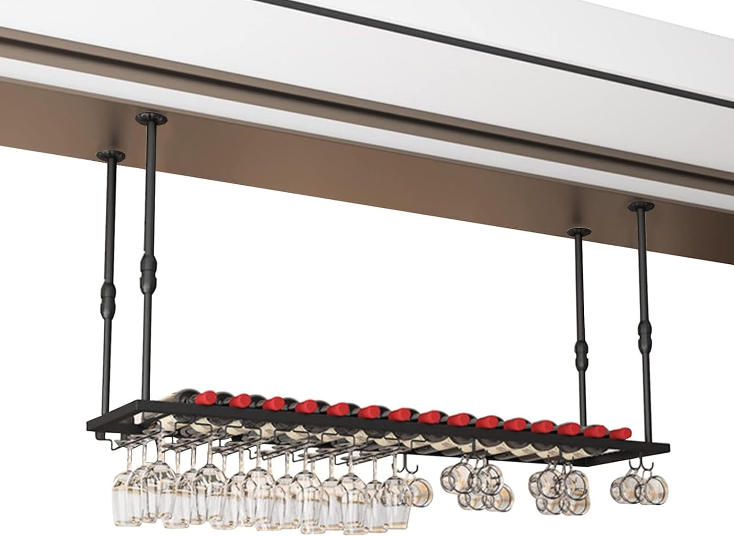 Suuim Adjustable Metal Wine Glass Holder
