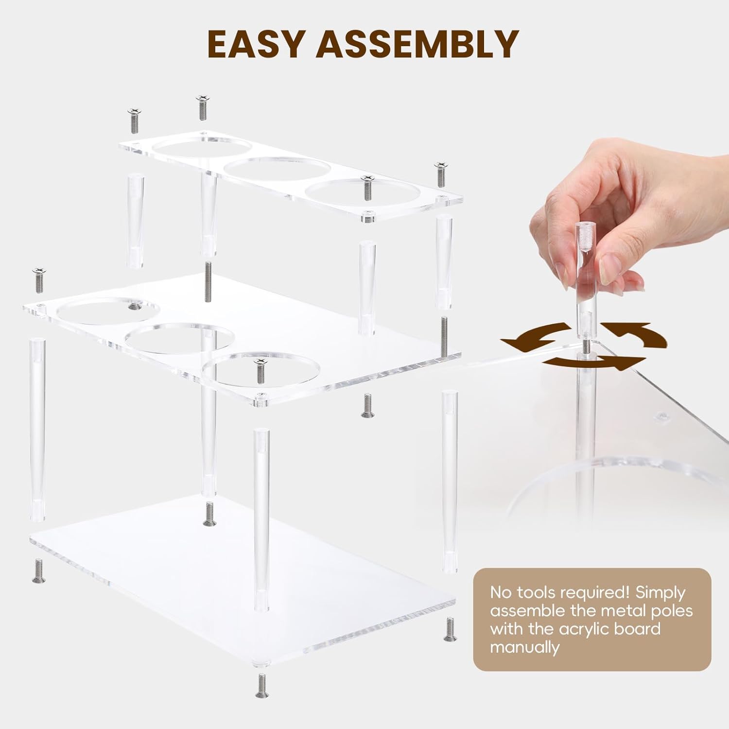 IEEK 2-Tier Coffee Syrup Holder Stand Organizer