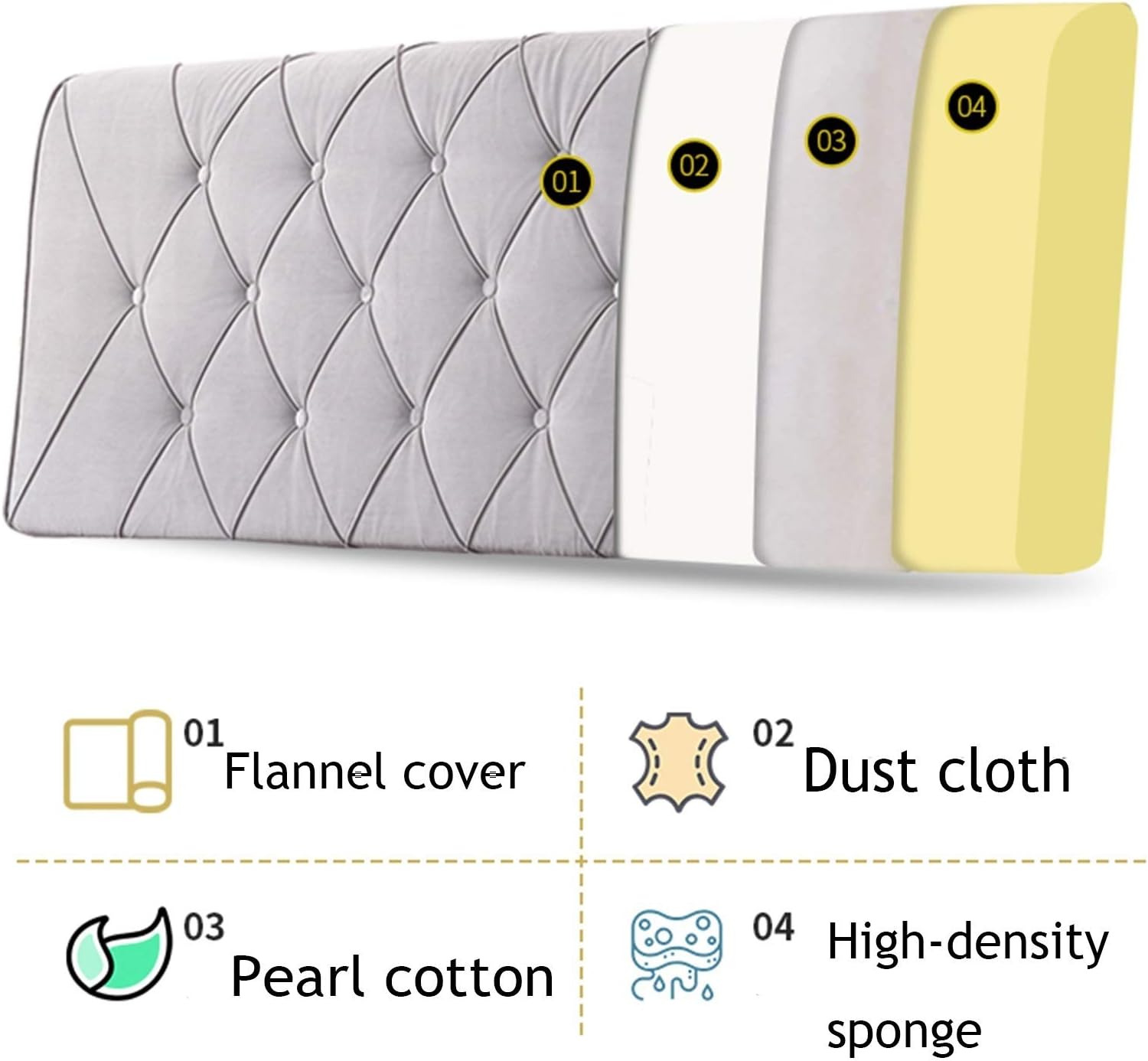 CHIAPERINI Liangjun Reading Pillow with Removable Cover