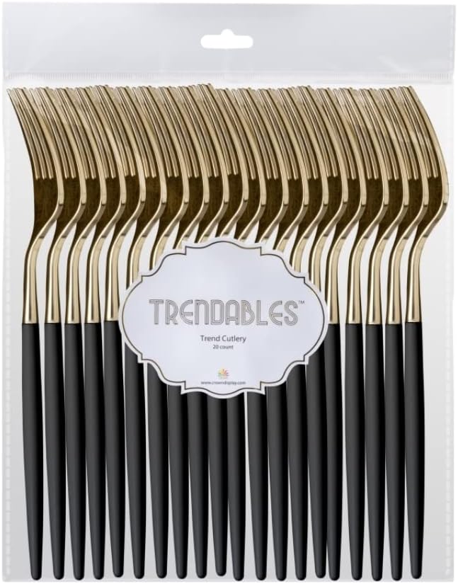 Trendables 120 Pack Two Toned Plastic Forks