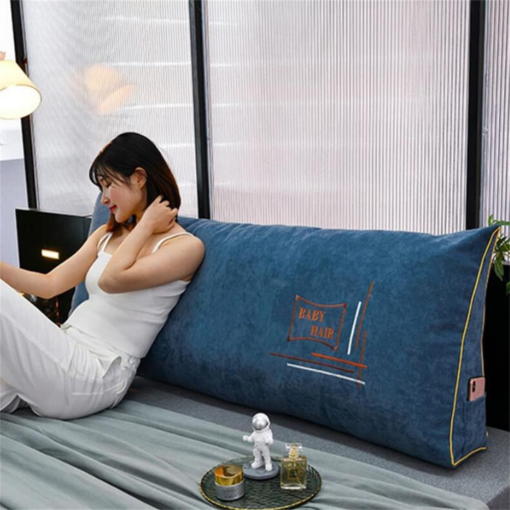 ZZYK Large Triangular Reading Pillow Blue 59150cm