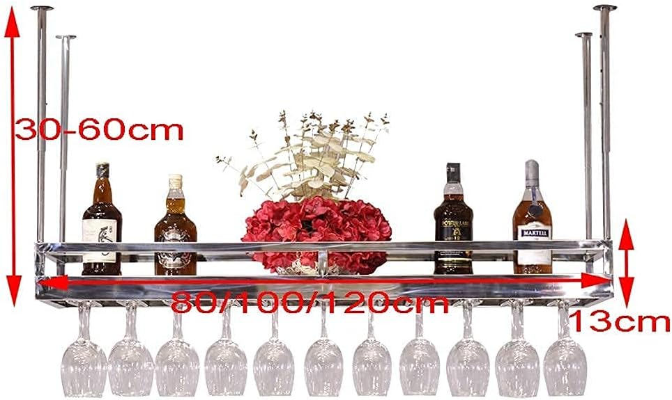 TOYOCC 304 Stainless Steel Wine Rack for Kitchen Bar Restaurant