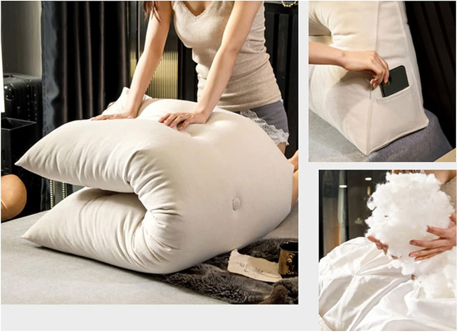 Karnado Bed Wedge Pillow for Queen and King Beds
