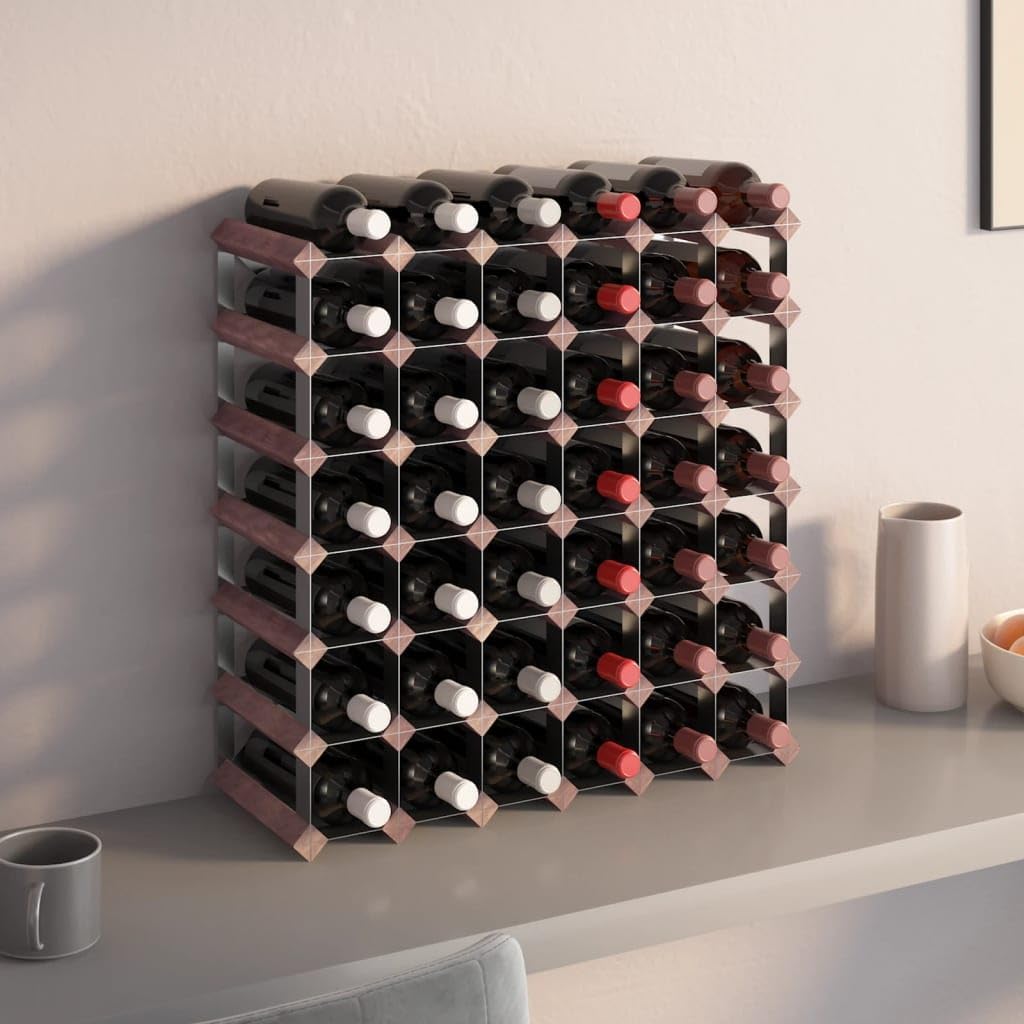 vidaXL Freestanding Wine Rack 42 Bottles