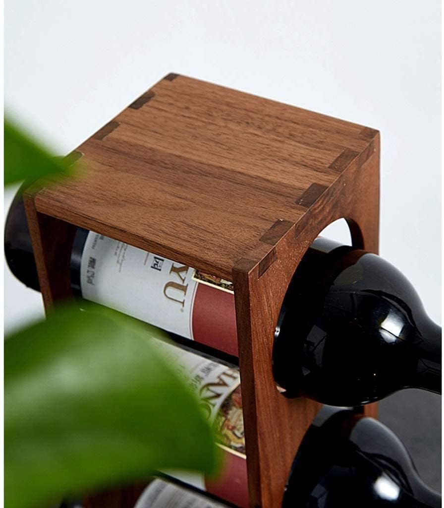 Freestanding Wooden Wine Rack Desktop Storage Stand