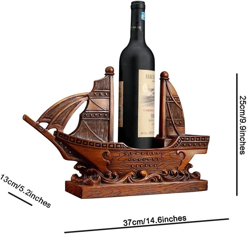 Modern Sailing Wine Rack for Living Room and Bar