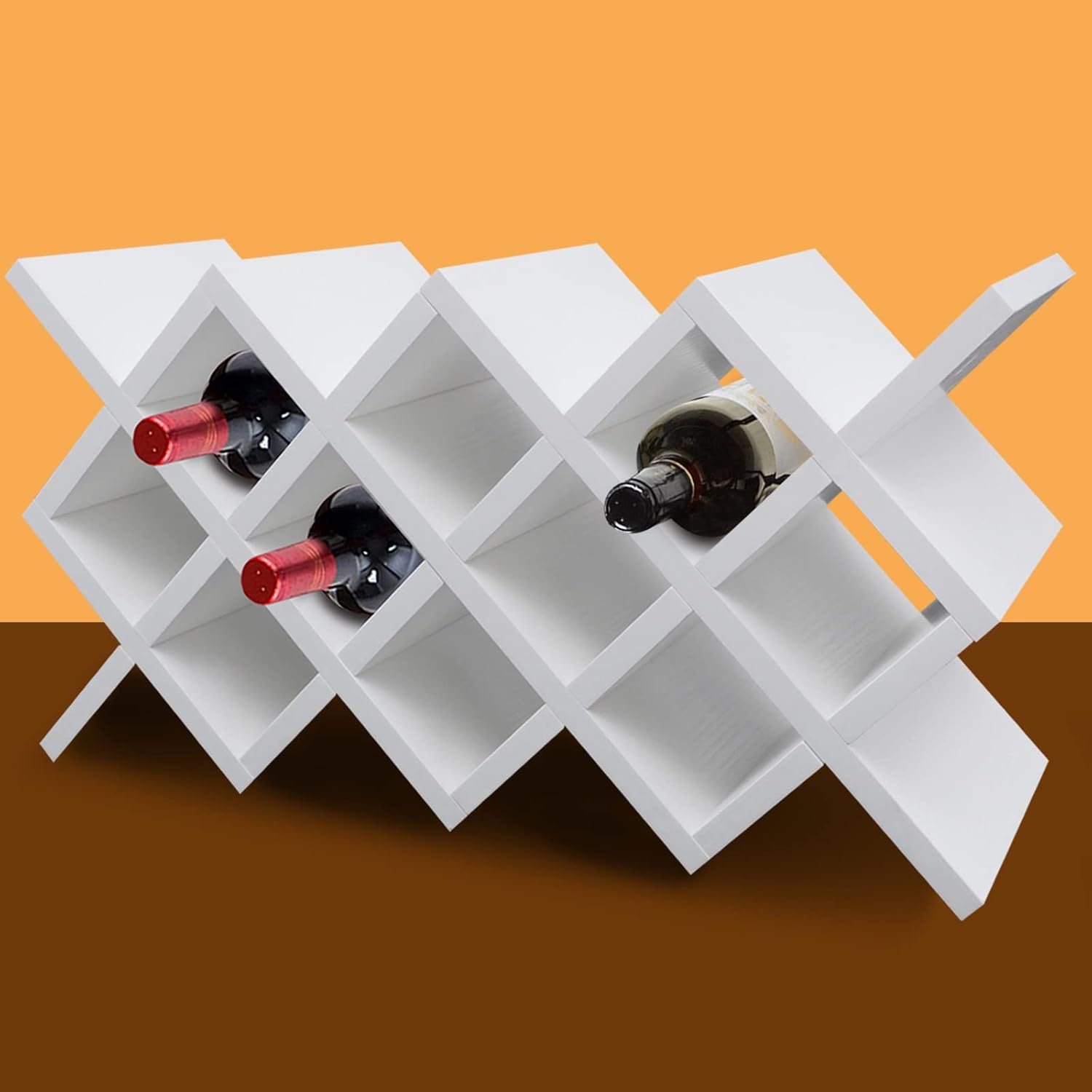 10-Bottle Capacity Wall-Mounted Wine Rack