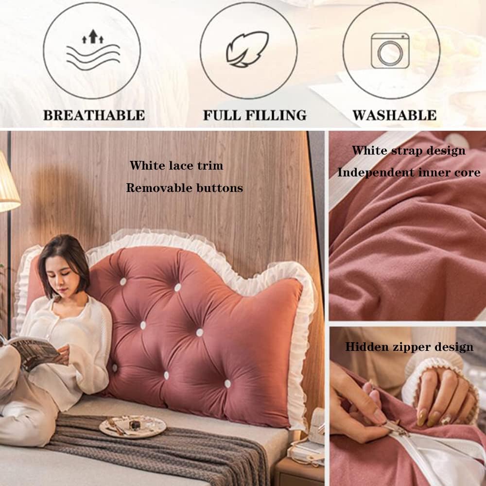 ZZYK Fleece Reading Pillow for Bed and Sofa