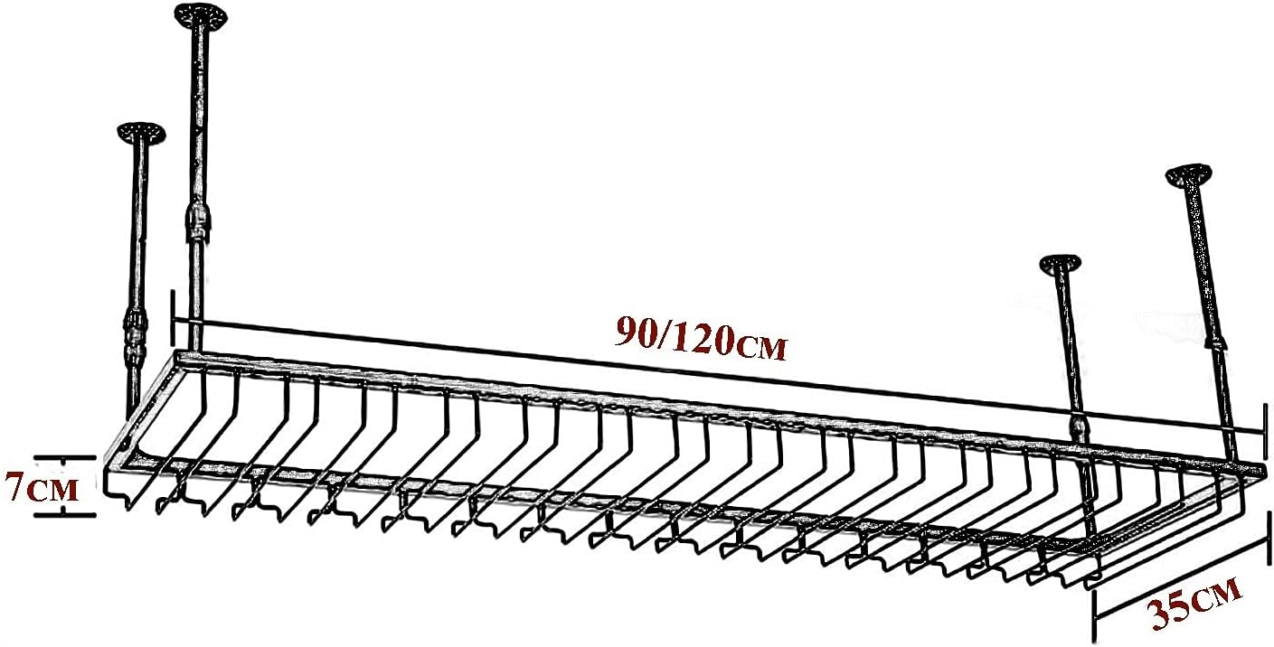 VKEID Wall-Mounted Wine Rack for Home Kitchen Bar Restaurant 1