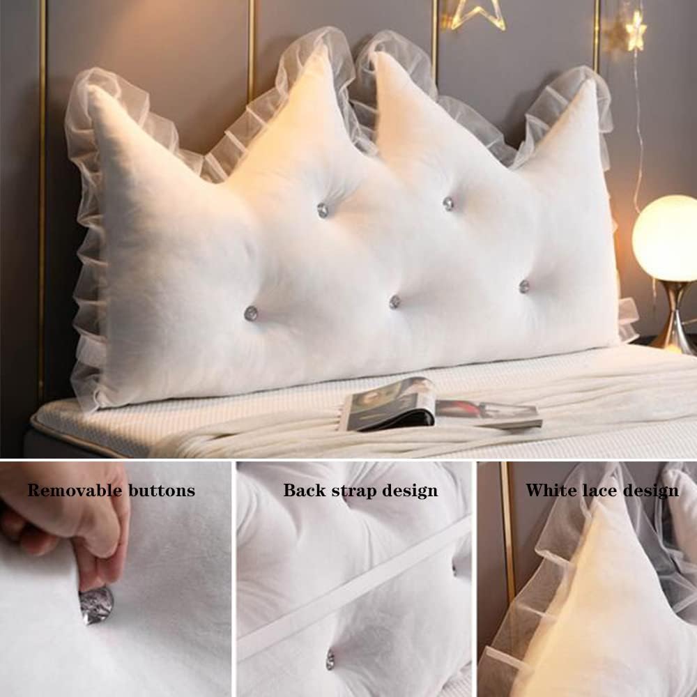 ZZYK Reading Bed Pillow Large Bolster Fleece Cushion 1