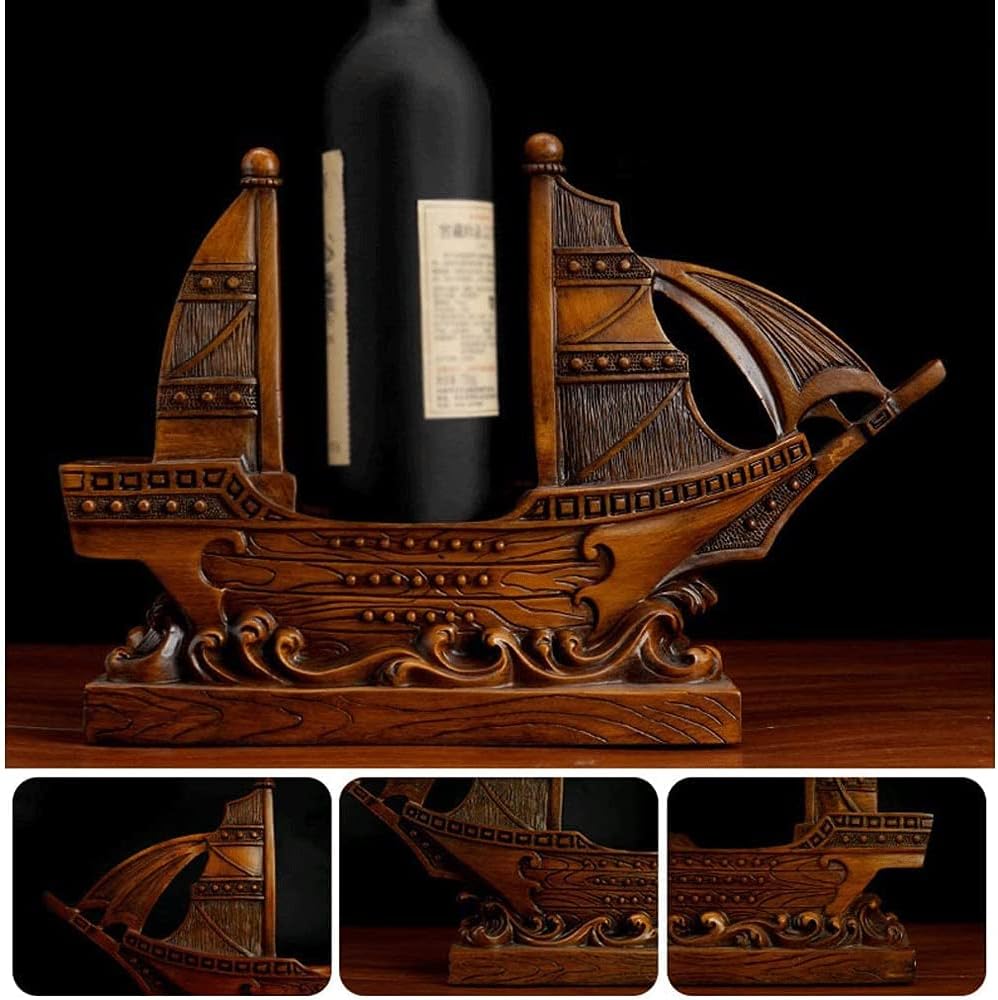 Modern Sailing Wine Rack for Living Room and Bar